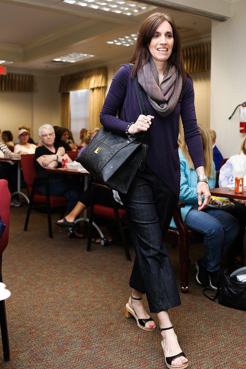 Ann Oberlin models at Designing Women Boutique.