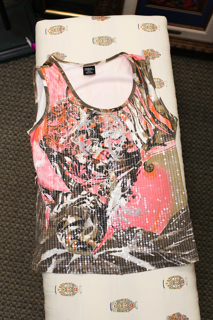 Bobbie Thomas was excited about finding this Tribe tank.