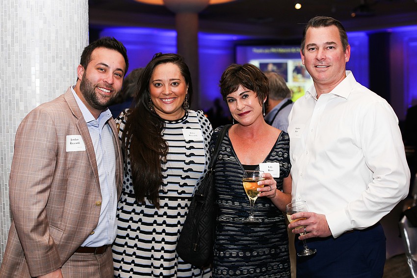 Jordan and Kiley Riccardi with Lily and Steve Rees