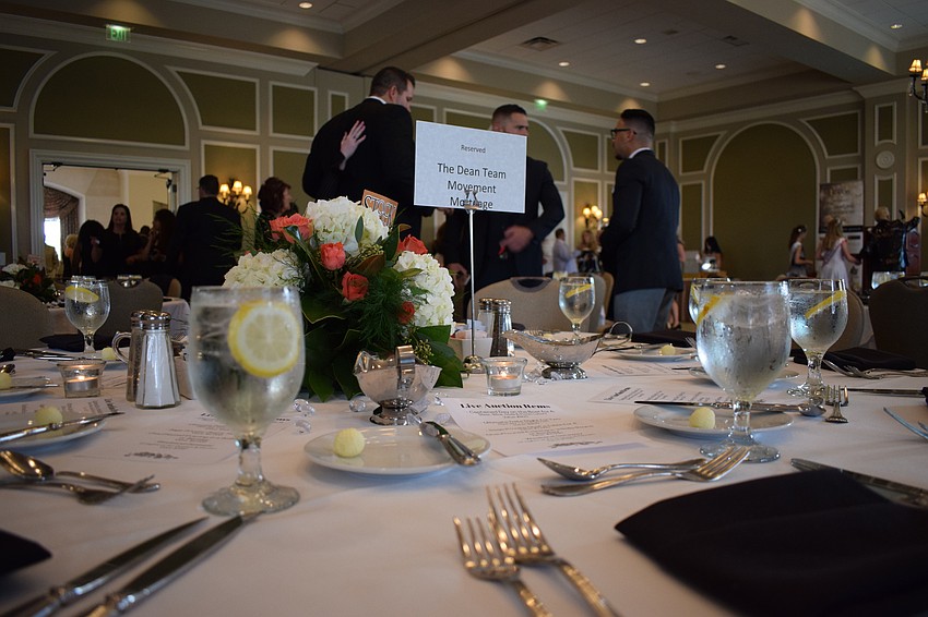 The tables were beautifully set for the occasion.