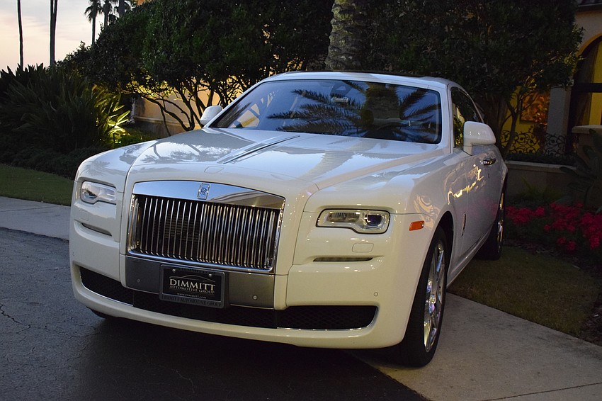 Guests had the opportunity to have their picture professionally taken in front of a Rolls Royce.