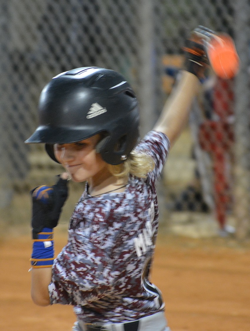 Landon Marazon is getting used to swinging a bat again.