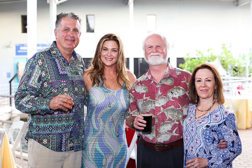 Co-Chairs Stephen and Lynn Kukanza with Mote Marine Laboratory and Aquarium President and CEO Michael Crosby and Sharon Crosby