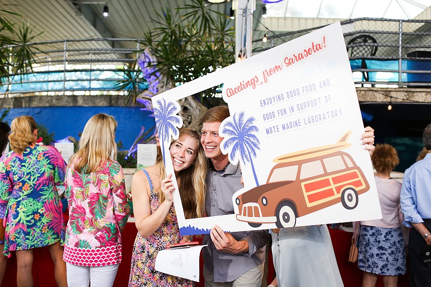 Christina Ostner and David Hodge take a photo for Mote.