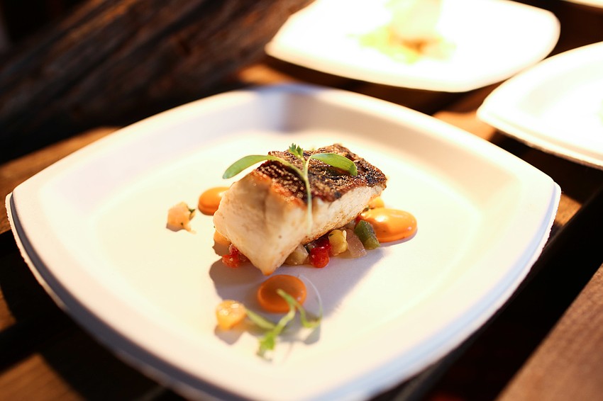 Dinner dishes were served from local restaurants, including Jack Dusty's barramundi.