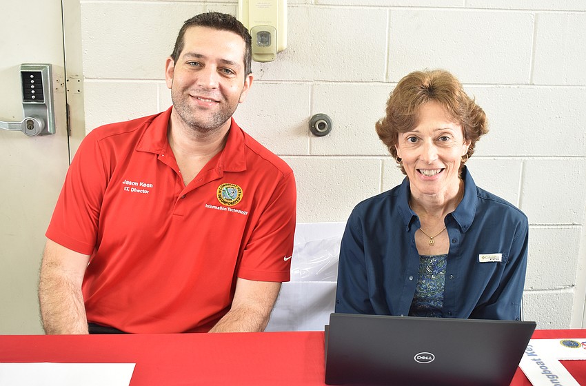 I.T. Director Jason Keen and Carolyn Brown