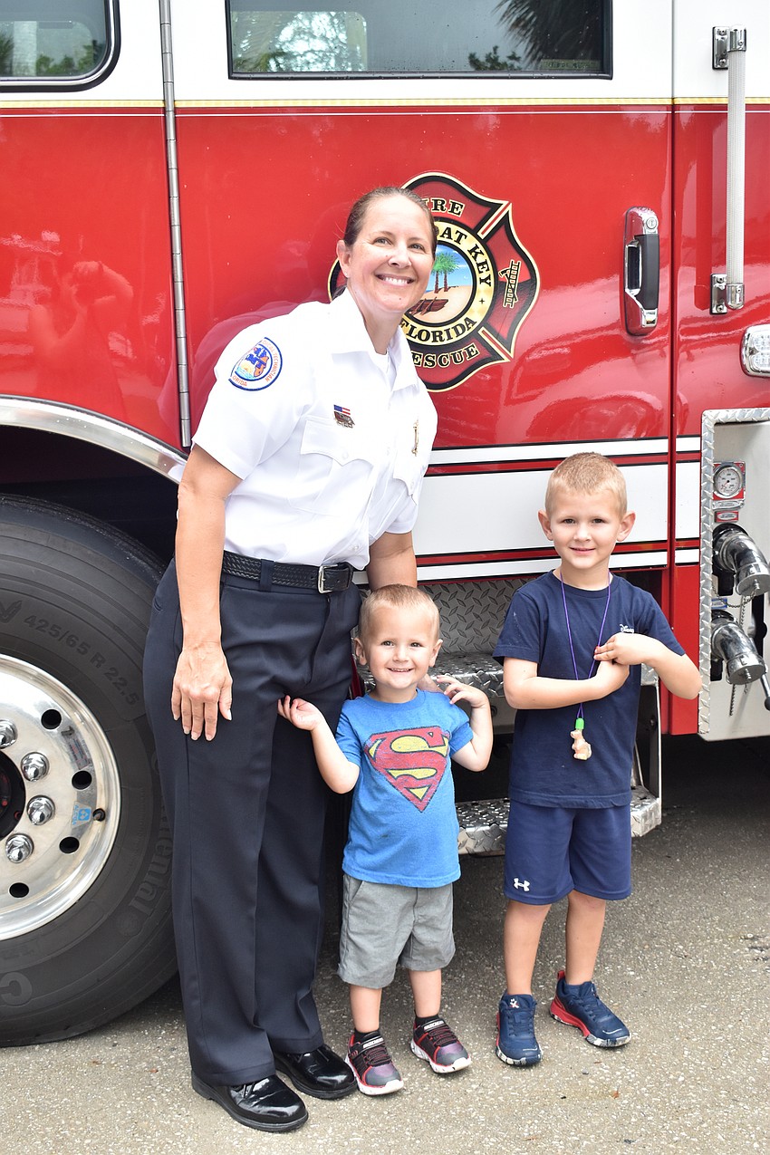 Tina, Grayson and Colton Adams