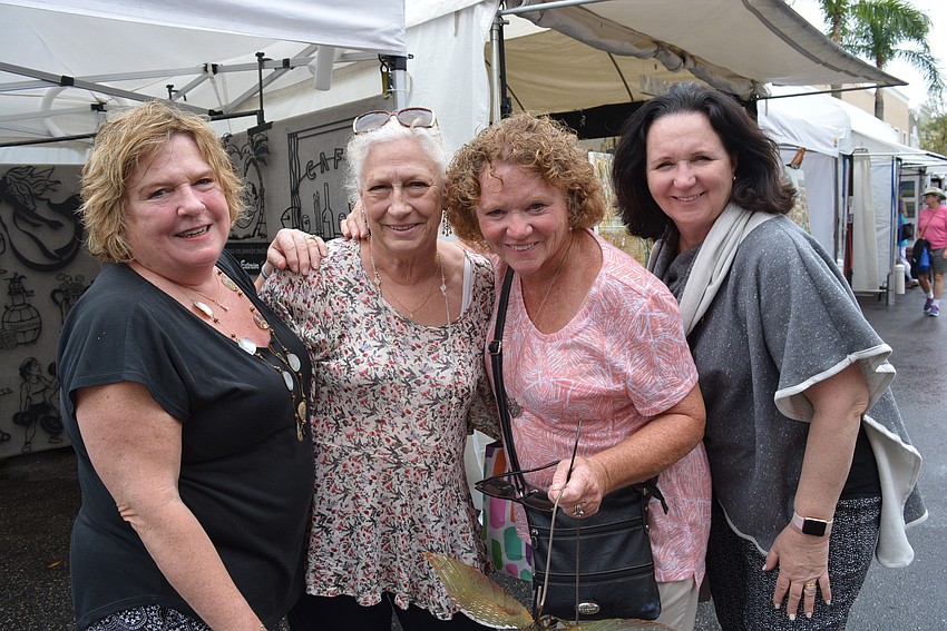 Donna Schultz, Eileen Midtbo, Christine Kearney and Theresa Tully had a girls weekend. Schultz, Midtbo and Kearney all were visiting Tully, a Lakewood Ranch resident, while Tulley's husband, Gary, marched in a parade in New York.