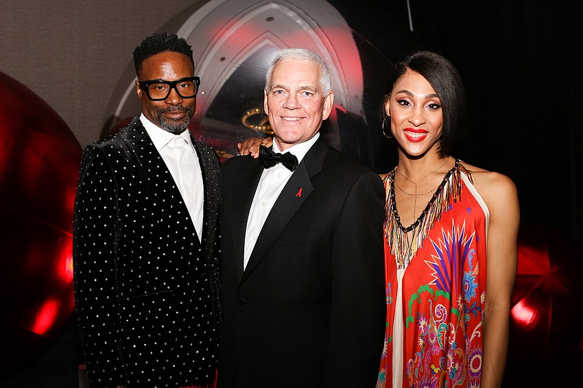 Guest Speaker Billy Porter, President and CEO Richard Carlisle and Speaker MJ Rodriguez
