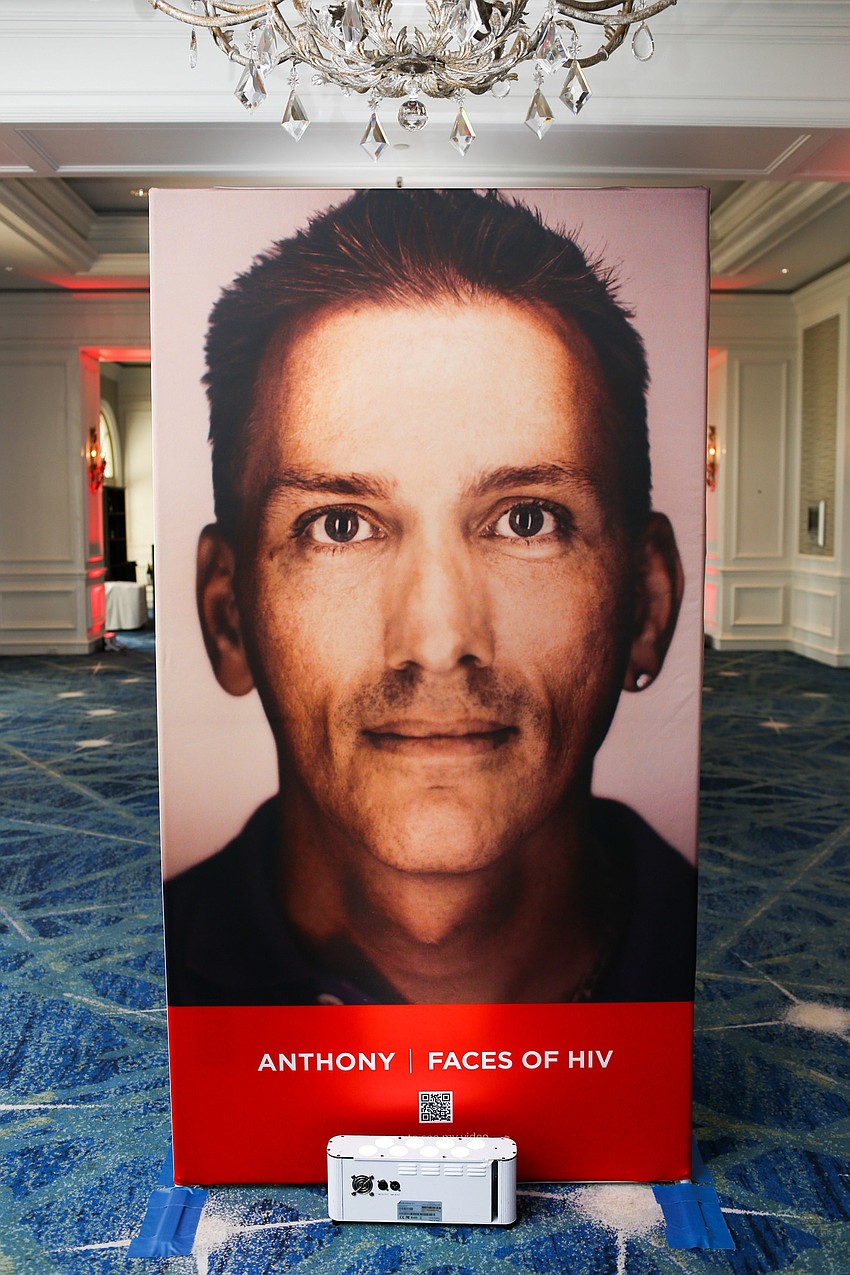 The flipside of the timeline was the faces of HIV.