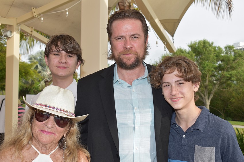 Diane Foxman with James Goethe, Jimi Goethe and Random Goethe