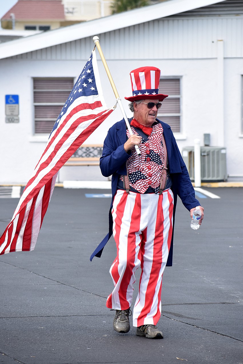 Uncle Sam joined the festivities for the parade.