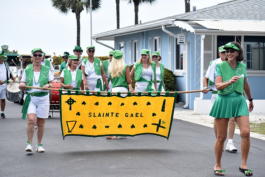 The McNamara Band played kazoos during the parade route.