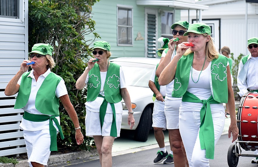 The McNamara Band played kazoos during the parade route.