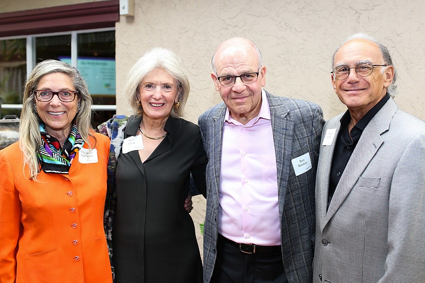 Rabbi Anne Feibelman, Anne Virag, Stan Rutstein and Michael Richker