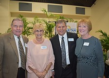 Founding Minister Bruce Porter, Co-chair Sandi Stewart, Pastor Emeritus Rev. Rick Howell and Co-chair Melissa Gurchiek