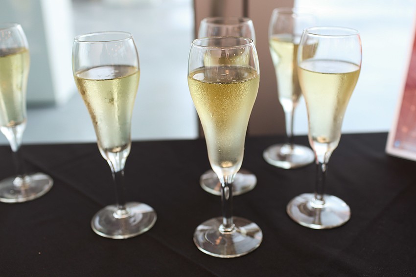 One lucky winner had a winning diamond at the bottom of their Champagne glass.