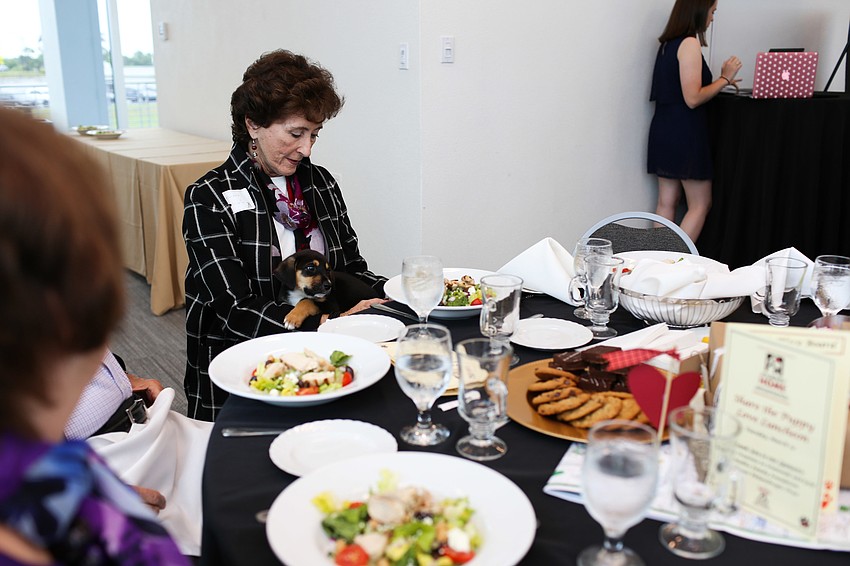 Barbara Brizdle didn't want to give up her puppy for lunch.