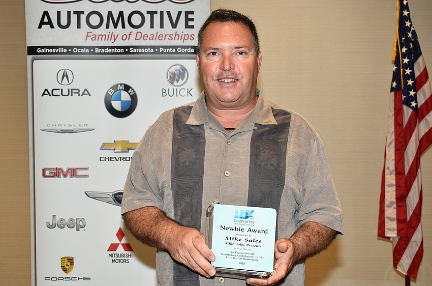 Newbie award winner Mike Sales