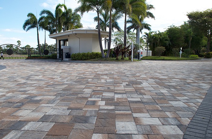 New pavers in a variety of earth tones were installed through the second half of 2018 at the Sanctuary.