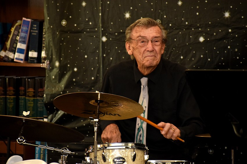 Al Hixon and his jazz group performed during the event.