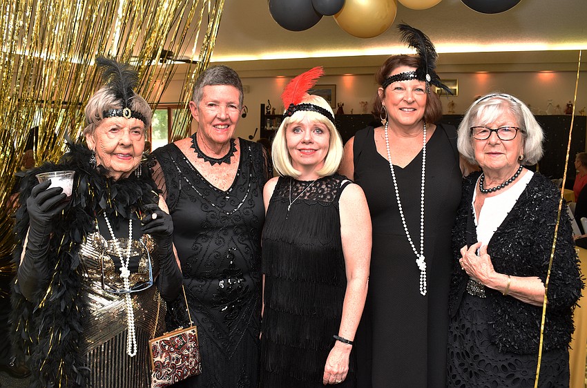Event committee members Marjorie Stapleton, Anne Roberts, Alison Jones, Pam Elder and Heidi Thomas
