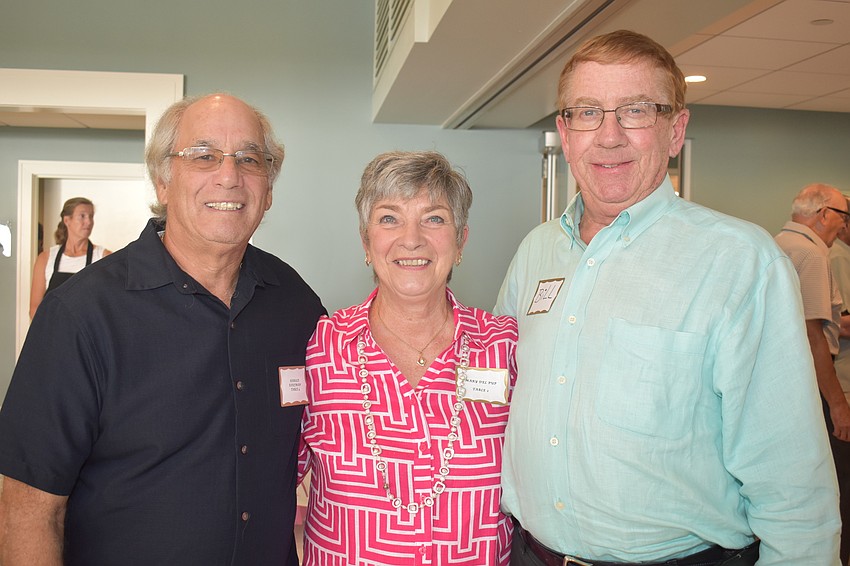 President Harold Kaufman, Social chair Mary Del Pup and Manager Bill Deskus