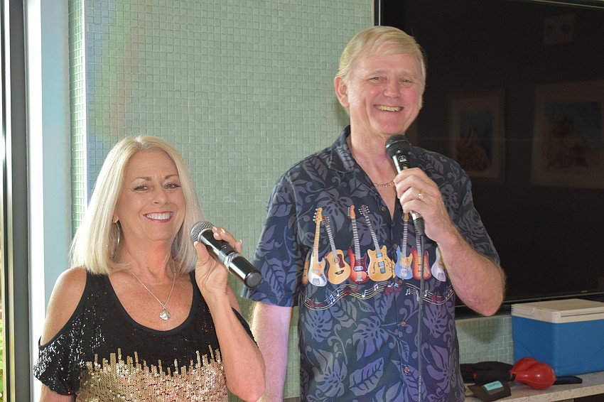 Kim and David Romine performed for the group.