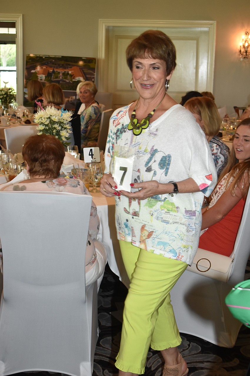 Linda Piro wore bright colors on the first day of spring.