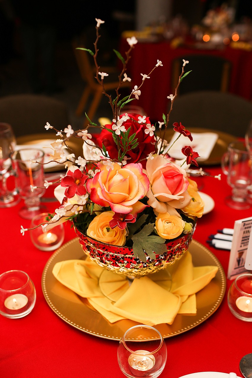 Beth Silverstein made the centerpieces.