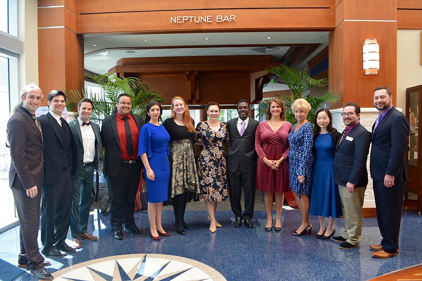 Recipients Ganson Salmon, Levi Hamlin, Kevin Thomas Harvey, Travis Lucas, Yvonne Trobe, Caitlin Crabill, Nicole Woodward, Melvin D. Bozeman Jr., Elissa Pfaender, Jo Ann Whitehead, Jamin Kim, George Hemcher and Steven Aguilo-Arbues