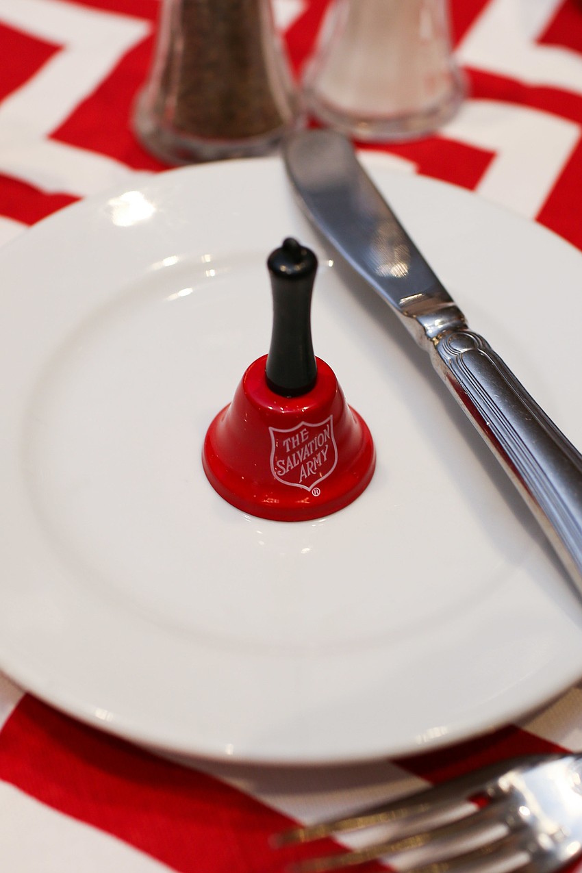 Each guest received a small Salvation Army bell.