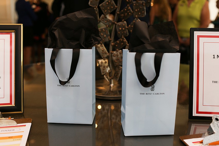 The silent auction items included a 10-person dinner at The Ritz-Carlton, Sarasota Beach Club and a one-night stay at The Ritz-Carlton, Sarasota.