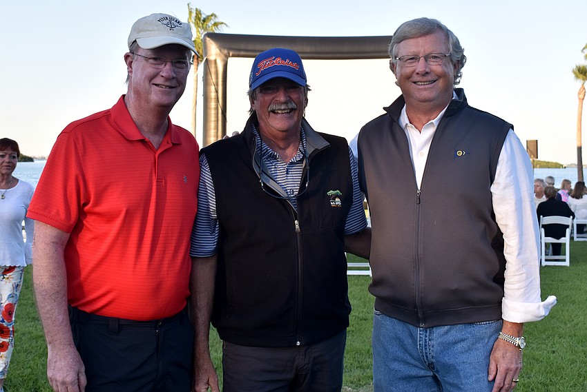 Event chairman Steve Branham, Mike Haycock and Gary Ulrich