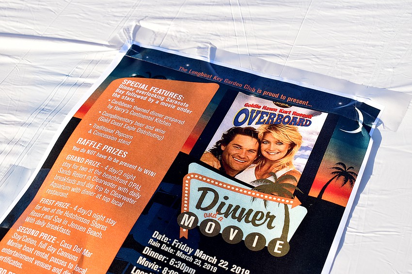 Attendees enjoyed dinner and watched “Overboard.”
