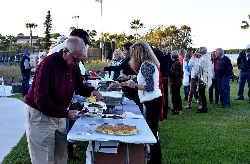 Before watching “Overboard,” attendees enjoyed a catered buffet dinner from Harry’s Continental Kitchens.