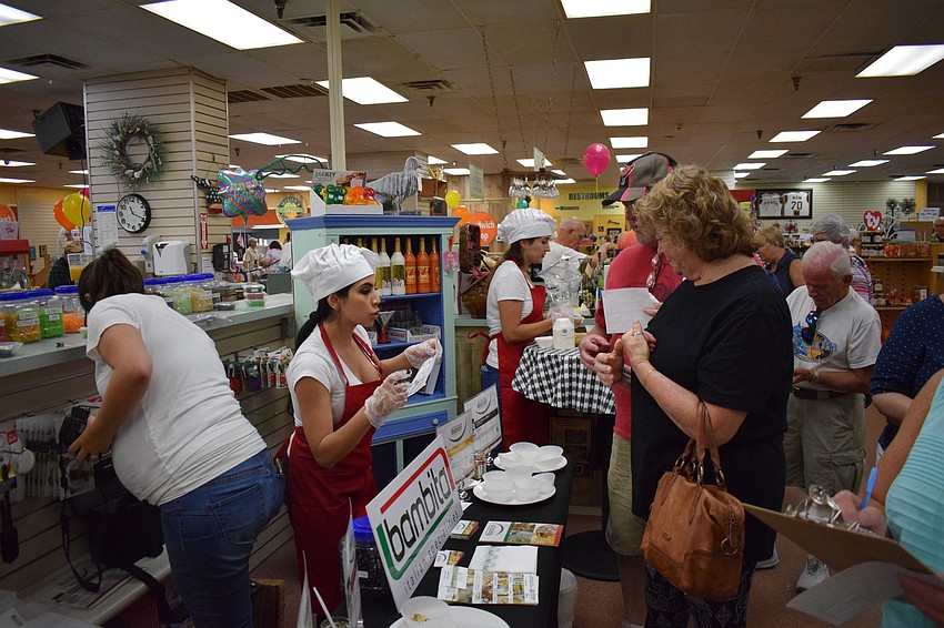 Bambita offered samples of their bamboo food products.