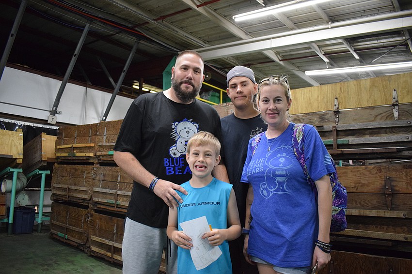 Chuck, Chuckie, Brandie and Tyson Kelsey of Carlton Arms said they come to events at Mixon's all the time and were looking forward to seeing the goats.