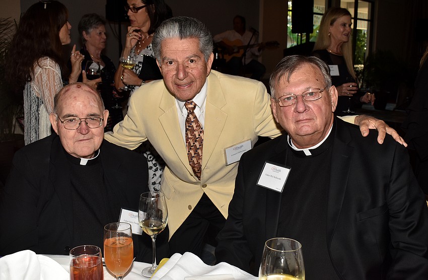 Monsignor Gerry Finegan, Lenny DiStefano and the Rev. Phil Schweda