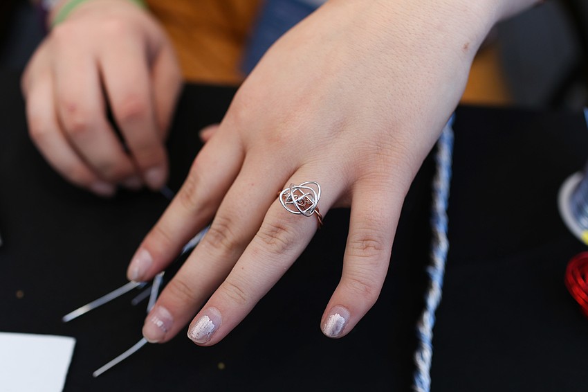 Kelsey Morris made herself a ring.