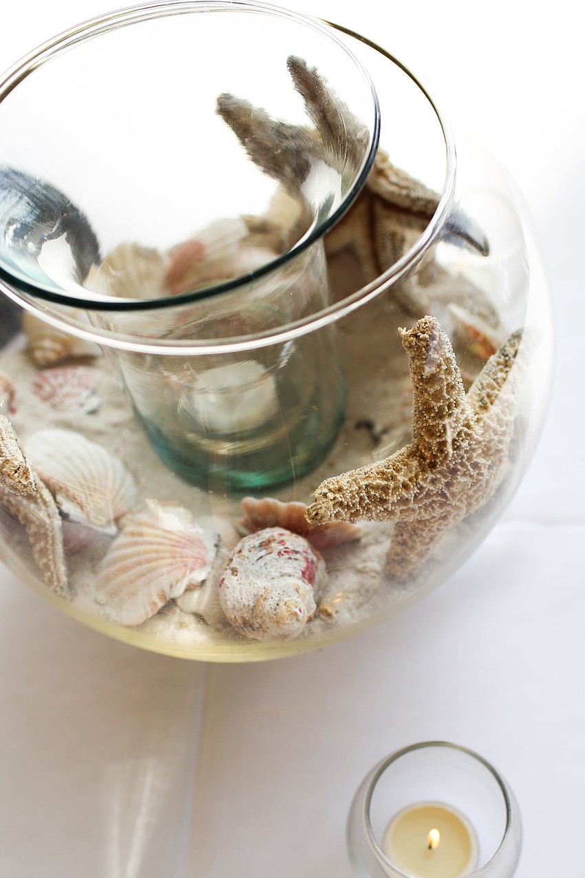 The decor was coastal.