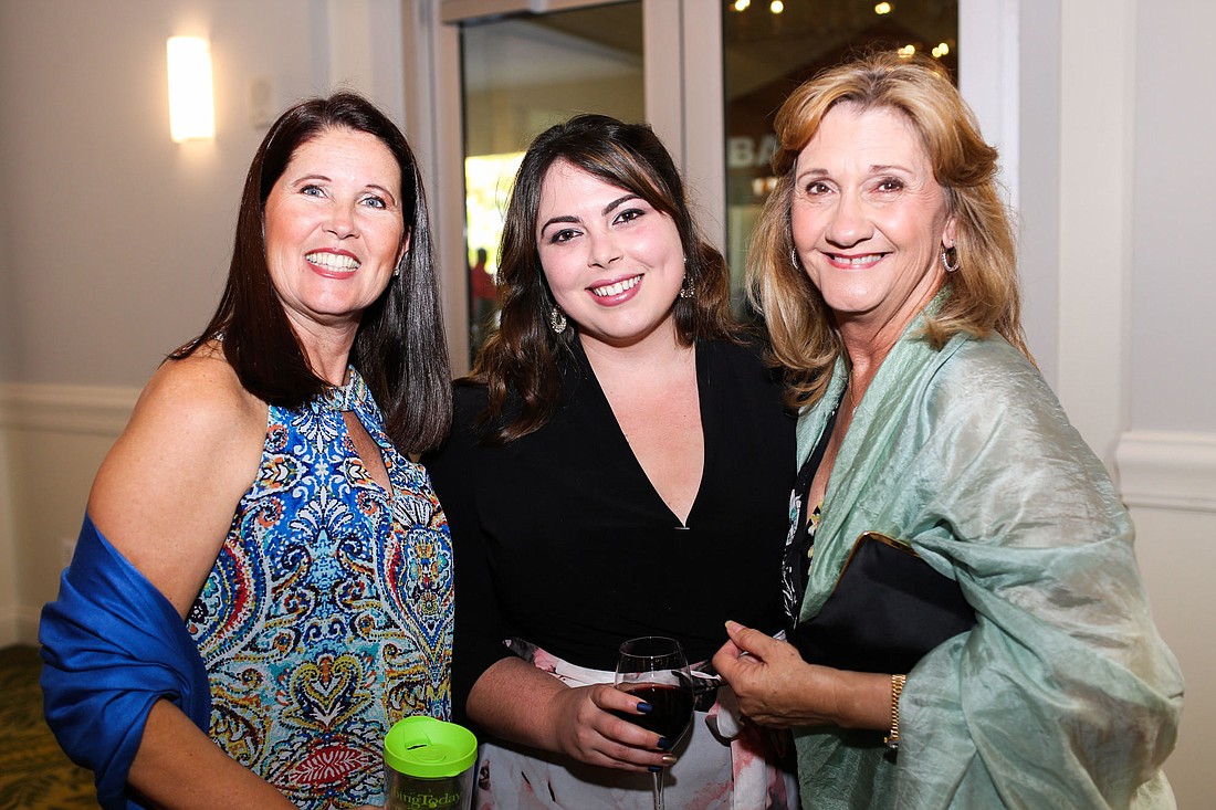 Teresa Mast, Anisley Mena and Vanessa Baugh showed up at Hot Havana Nights to support Meals on Wheels PLUS.