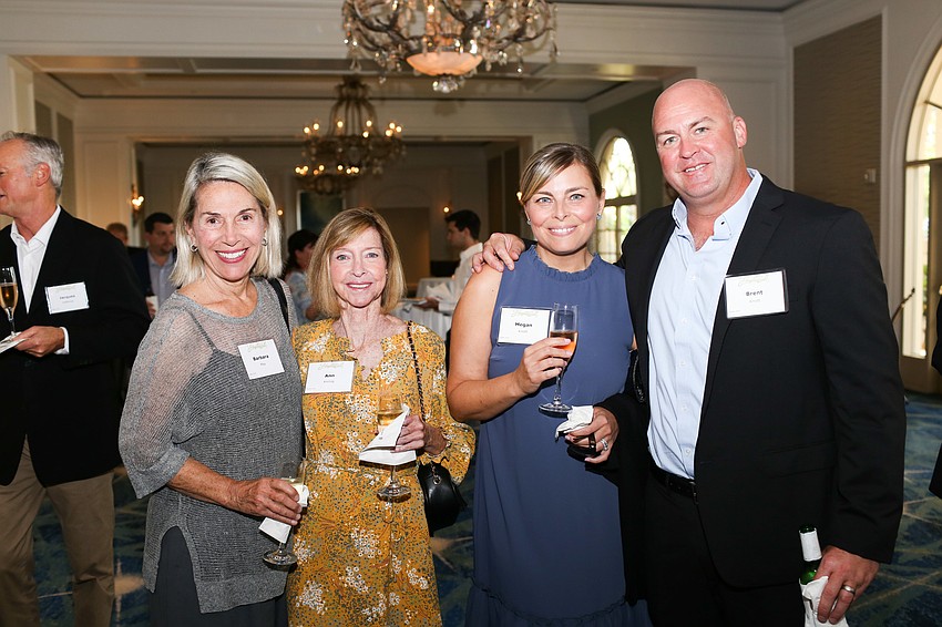 Barbara May, Ann Kishey and Megan and Brent Knott