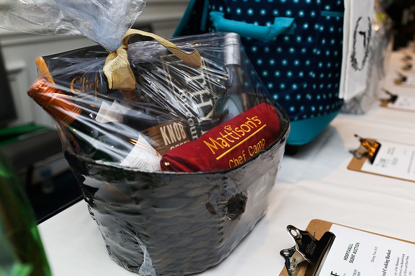 Gift baskets were available in the silent auction.