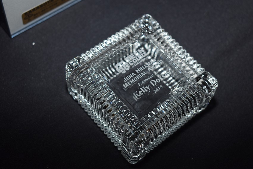 This award was given to Kelly Dorsey, along with a scholarship.