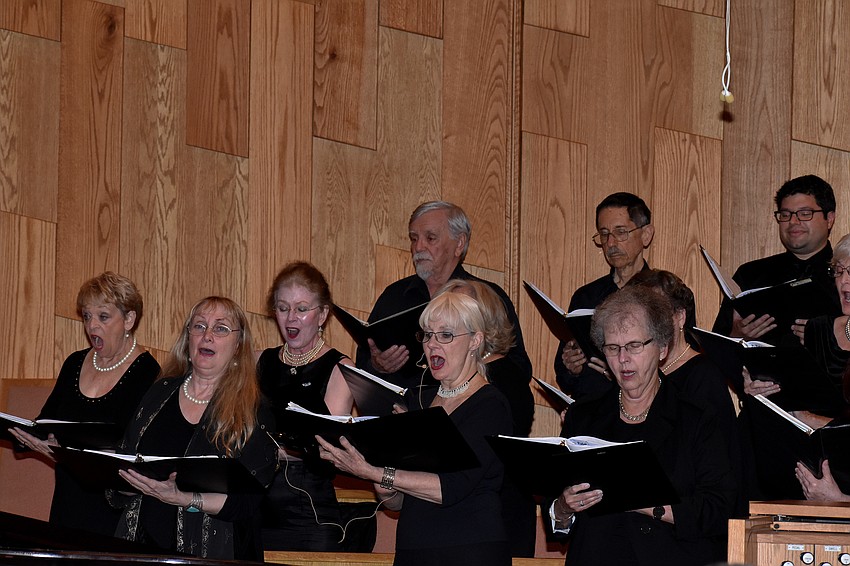 The Temple Beth Israel Choir opened their portion of the concert with music from “Fiddler on the Roof.”