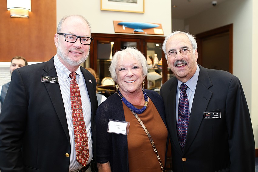 Tom and Sherry Koski with David Green