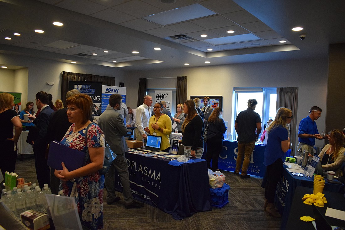 Guests of the job fair had a wide variety of businesses and industries to select.