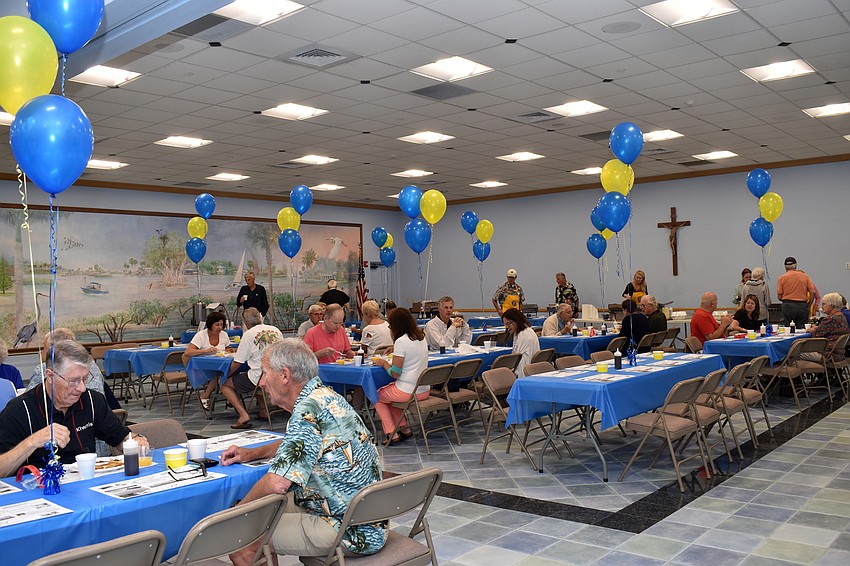 An estimated 300 people attended the breakfast.