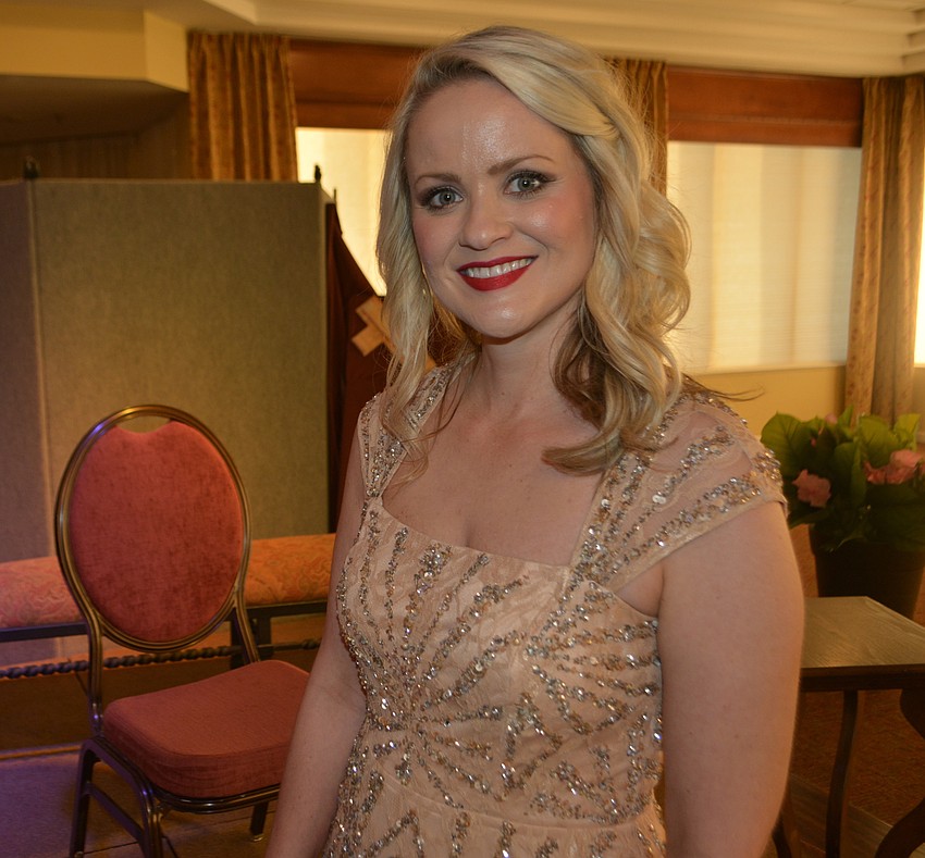 Johanna Fincher opened the performance singing Mozart's 